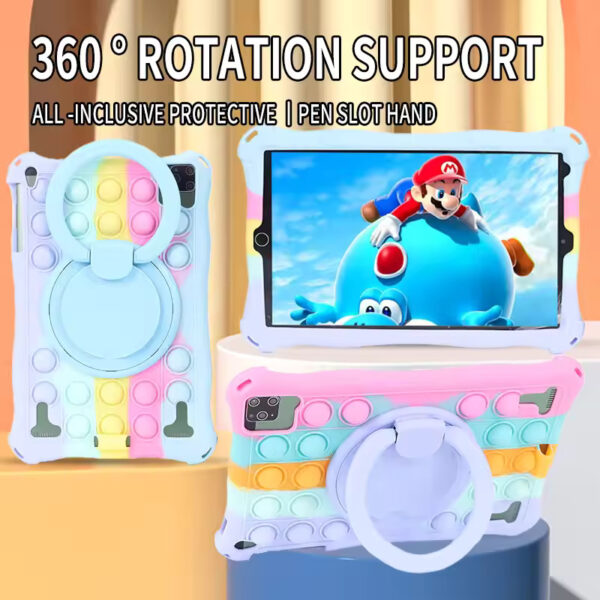 Universal 10.1" Silicone Tablet Case – Shockproof Stand Cover for Android Tablets | Perfect Fit (25x16CM/9.84x6.3in)